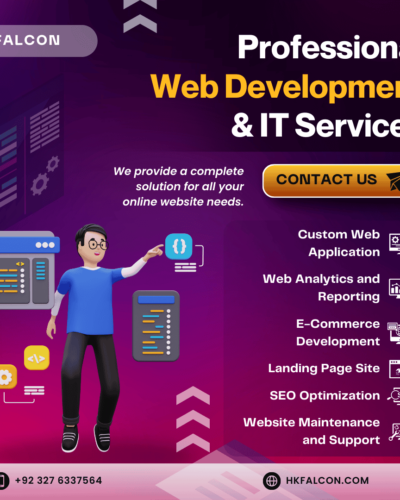 Purple Illustrative Web Development Services Instagram Post